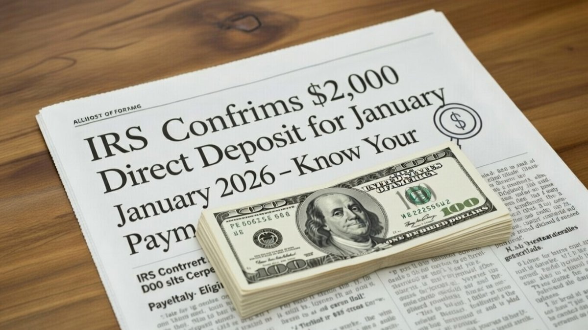 IRS Announces $2,000 Direct Deposit for January 2026 – Essential Payment Dates and Eligibility Overview